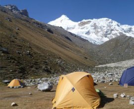 Mountain Camping in Peru