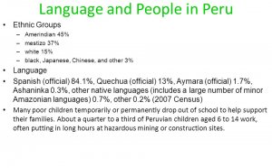 Fast Facts about Peru