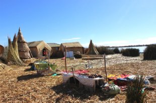 sitting on Uros