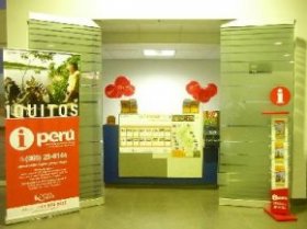 The iPeru, Tourist Information and Assistance office situated at Iquitos Airport, Peruvian Amazon.