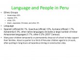 Fast Facts about Peru