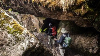 Trekking when you look at the Andean highlands