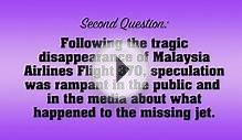 Pageant Practice Questions - Current Events March 2014